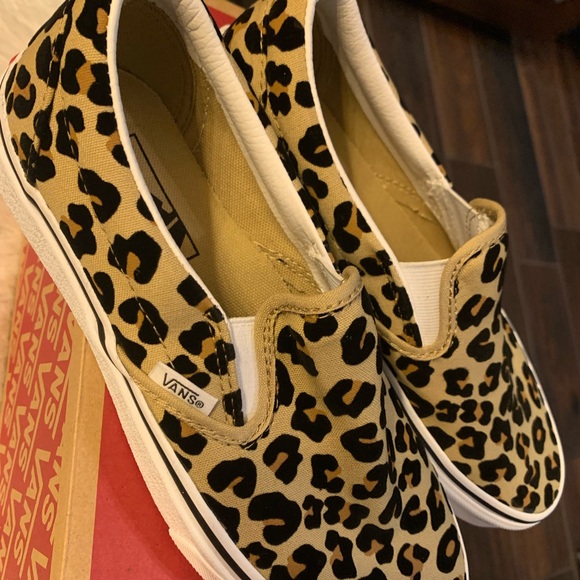 Vans Women's Leopard Slip-On Sneakers - Picture 8 of 10